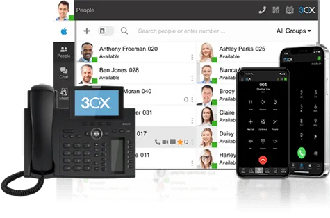 3CX Kommunikationssystem mit integrierten Apps